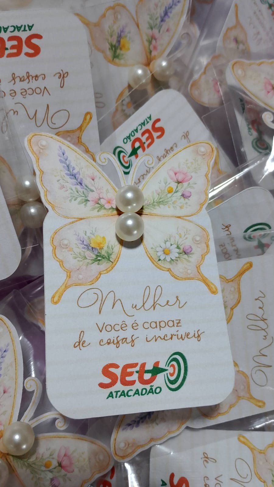 CARD COM BRINCO DE PÉROLAS