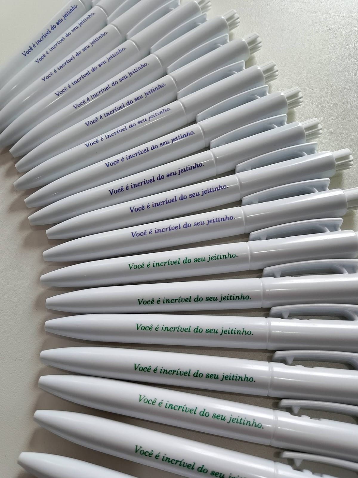 CANETA BRANCA PERSONALIZADA