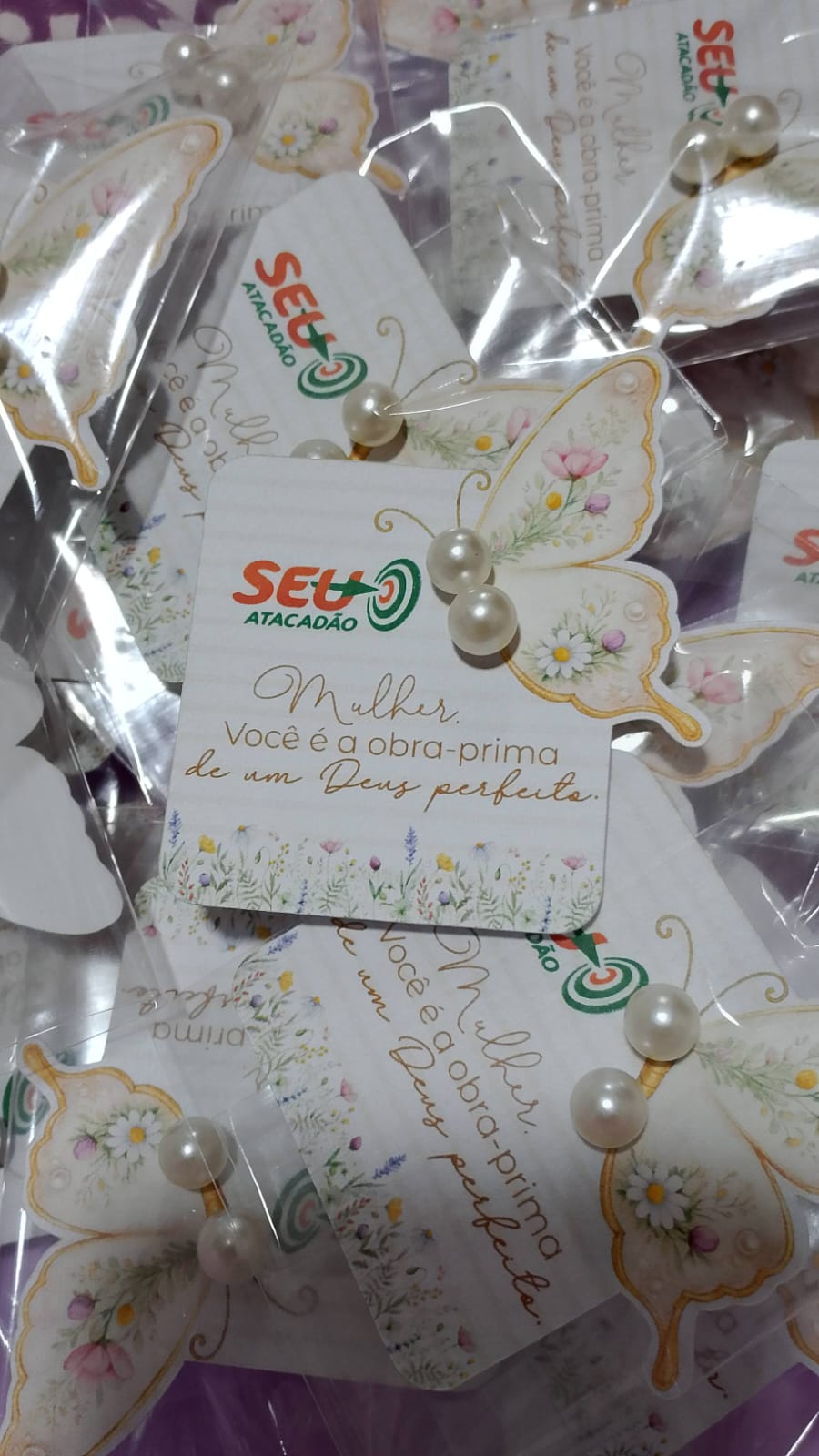 CARD COM BRINCO DE PÉROLAS